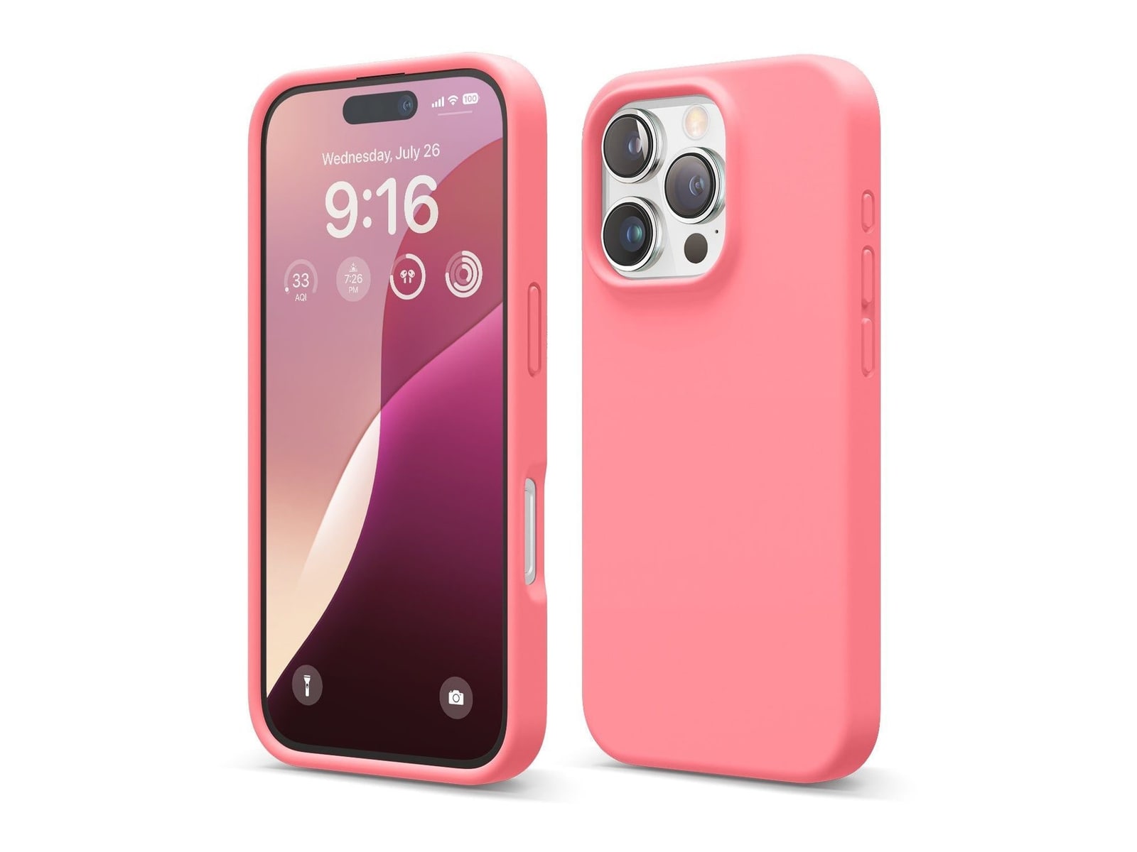 elago - Premium Silicone Case - iPhone 16 Pro - Pink