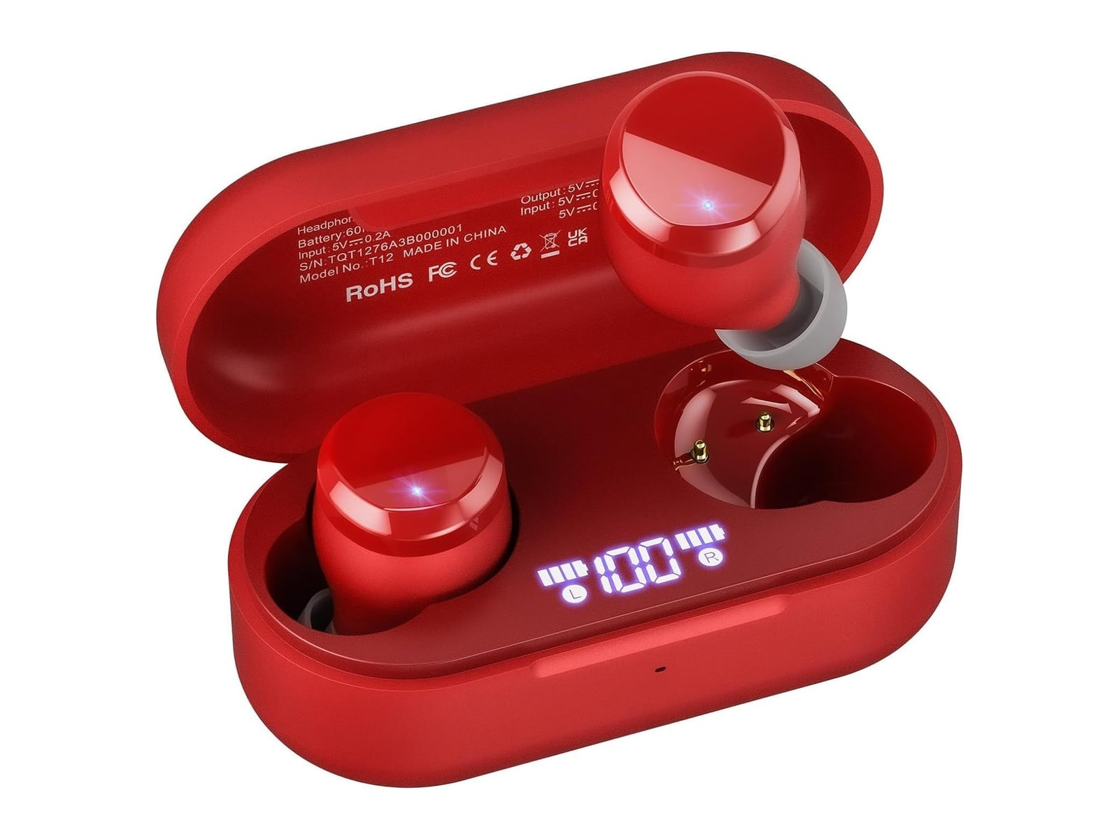 TOZO - Tonal Dots True Wireless Earbuds - Red