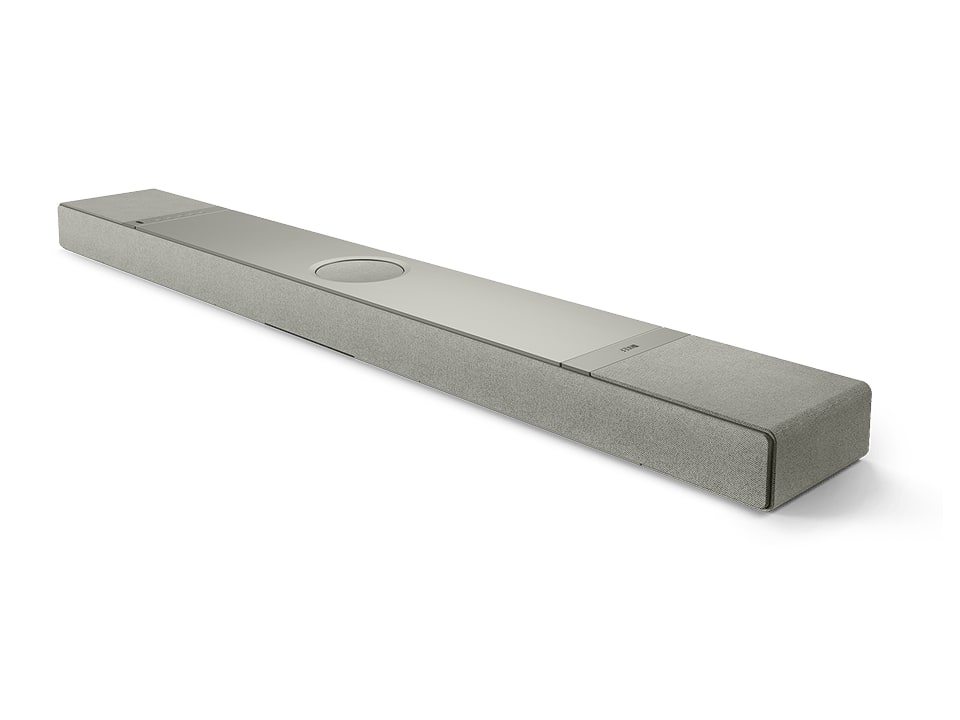 KEF - XIO HDMI eARC, Wi-Fi, Bluetooth 5.3 Soundbars - Silver Grey