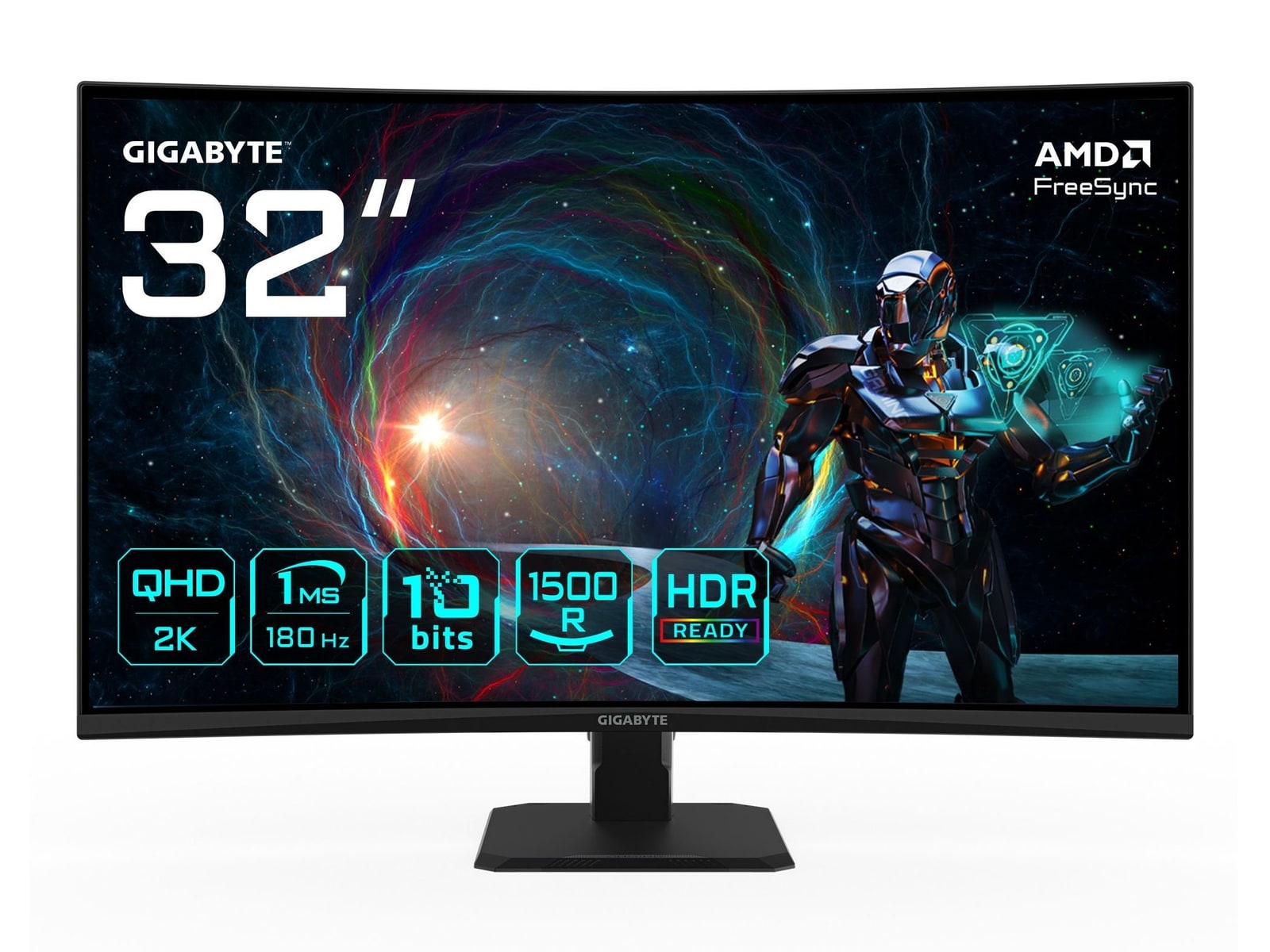 Gigabyte - 31.5" GS32QCA QHD 180Hz Gaming Monitors