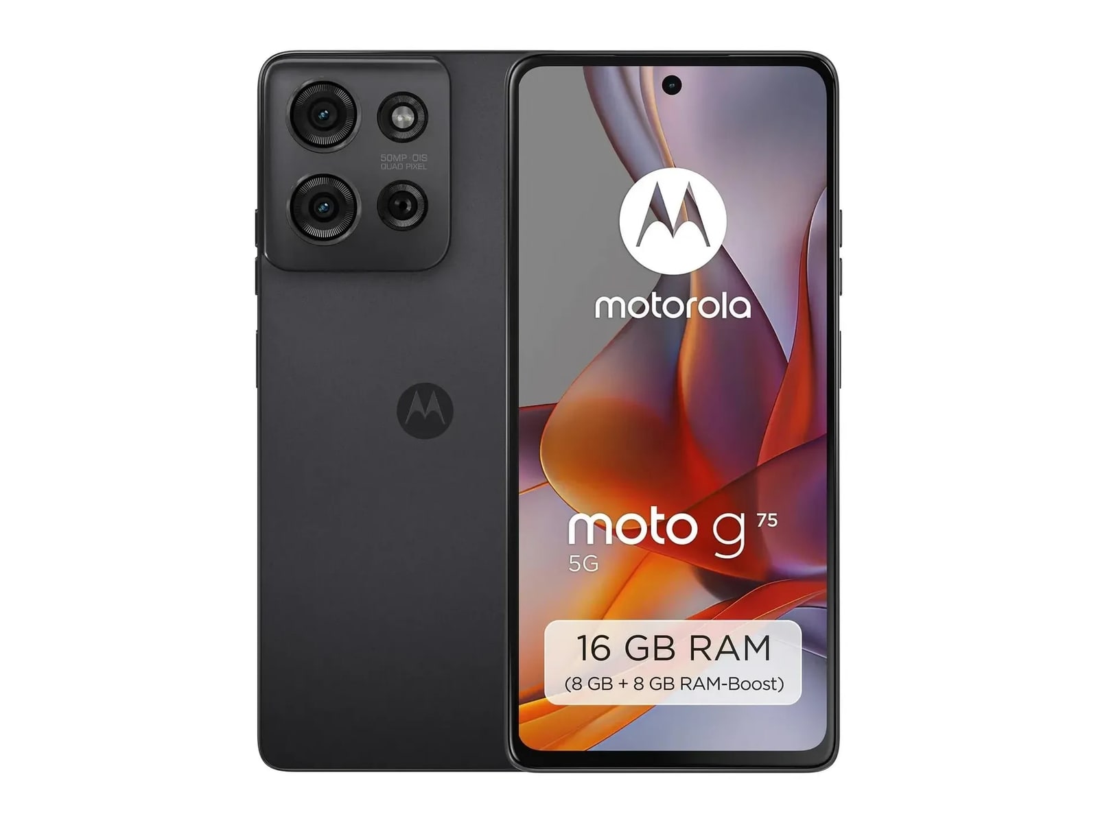 Motorola - Moto G75 5G 256GB - Charcoal Grey