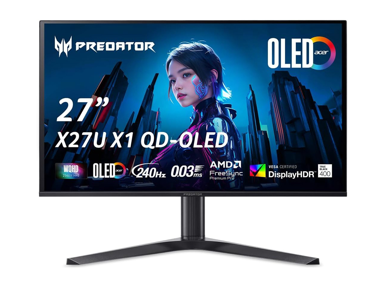Acer - 27" Predator X27U X1bmiiphx QHD 240Hz OLED Monitors
