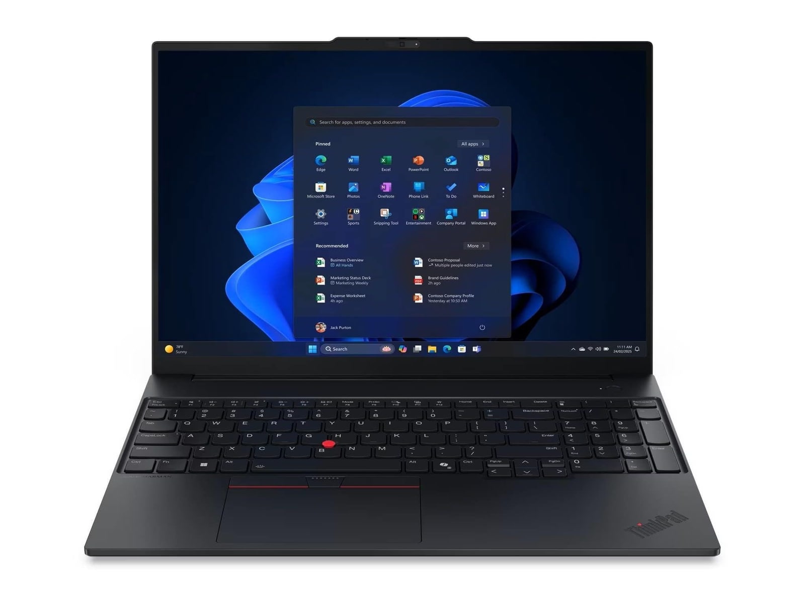 Lenovo - ThinkPad E16 Gen 3 AI PC 21SR0036US 16" - Intel Core Ultra 7 255H chip - 16GB Memory - 512GB SSD - Black