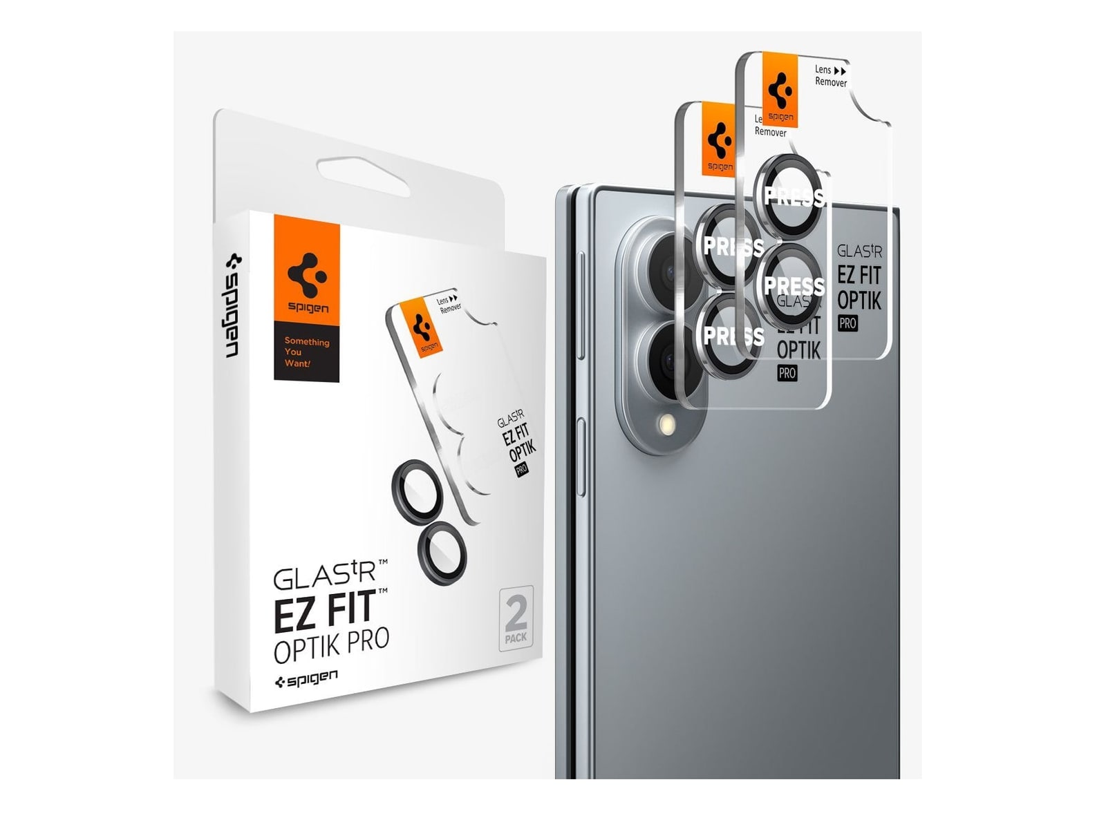 Spigen - Optik Pro EZ Fit - Galaxy Z Fold 8 - Black