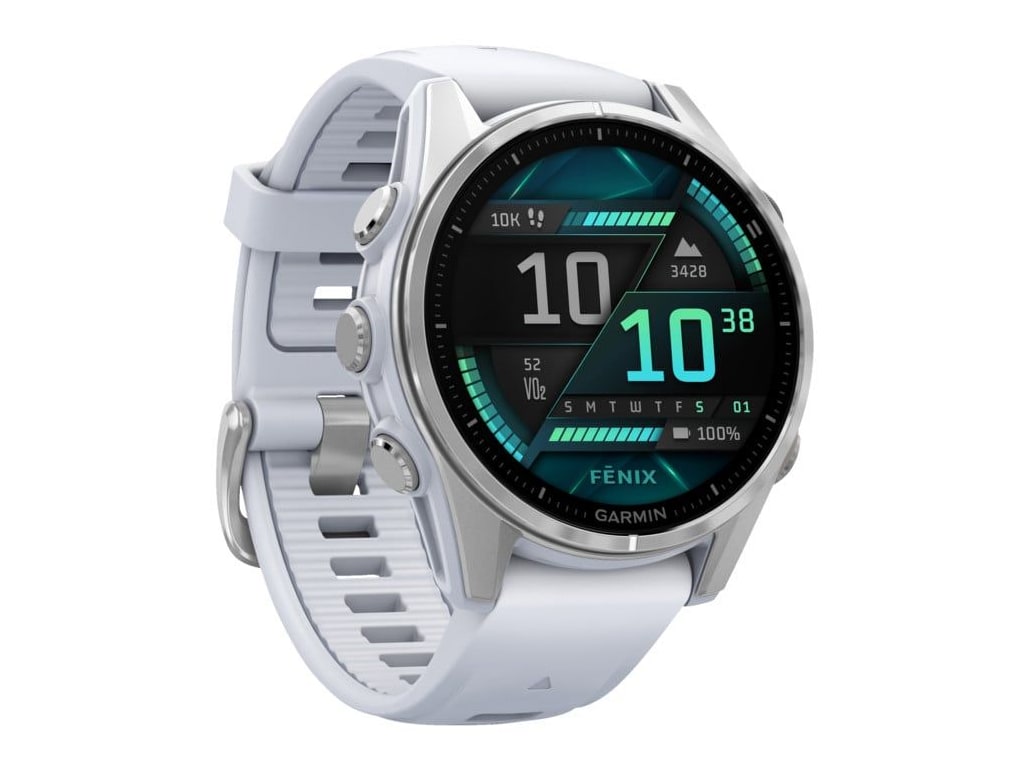 Garmin - fenix 8 AMOLED 43mm Smart Watches - Stone White