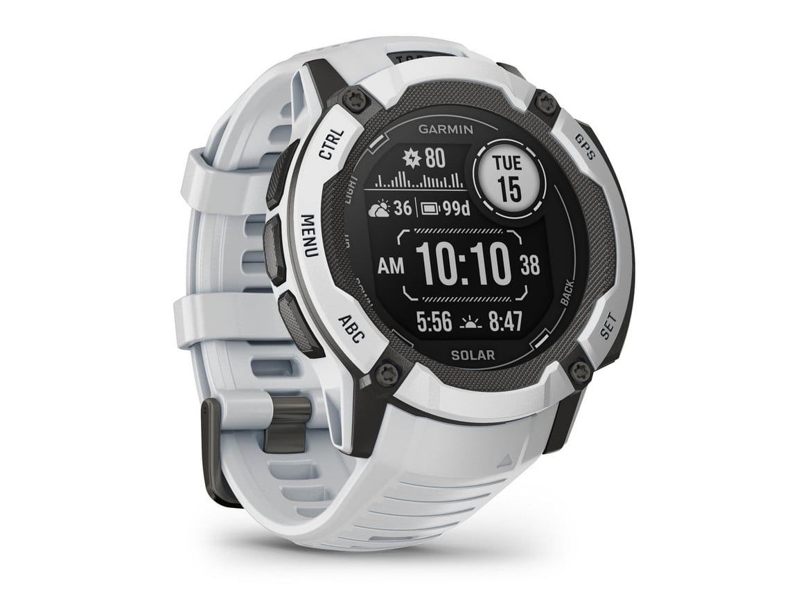Garmin - Instinct 2X Solar Smart Watches - Stone White