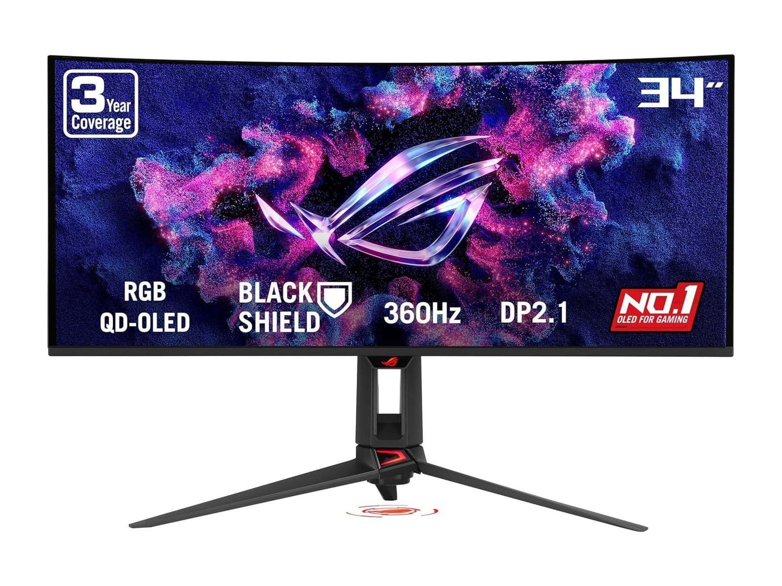 ASUS - 34" ROG Swift PG34WCDN UWQHD 360Hz Ultrawide Monitors