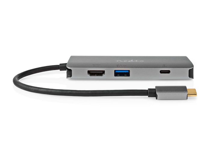 Nedis - CCBW64240AT02 7-in-1 USB-C Multi-Port Adapter USB Hubs - Anthracite