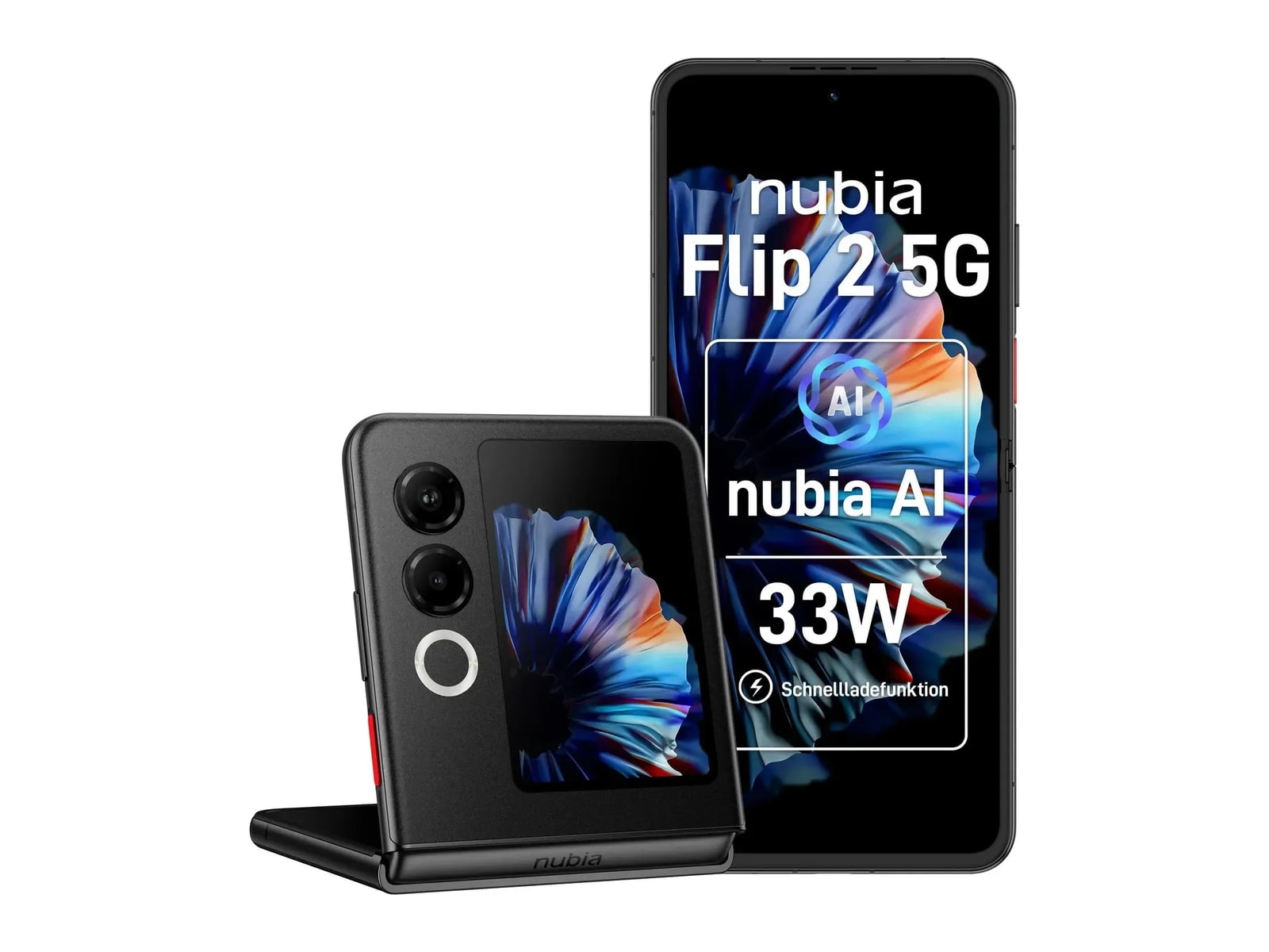 Nubia - Flip 2 5G 256GB - Night Black