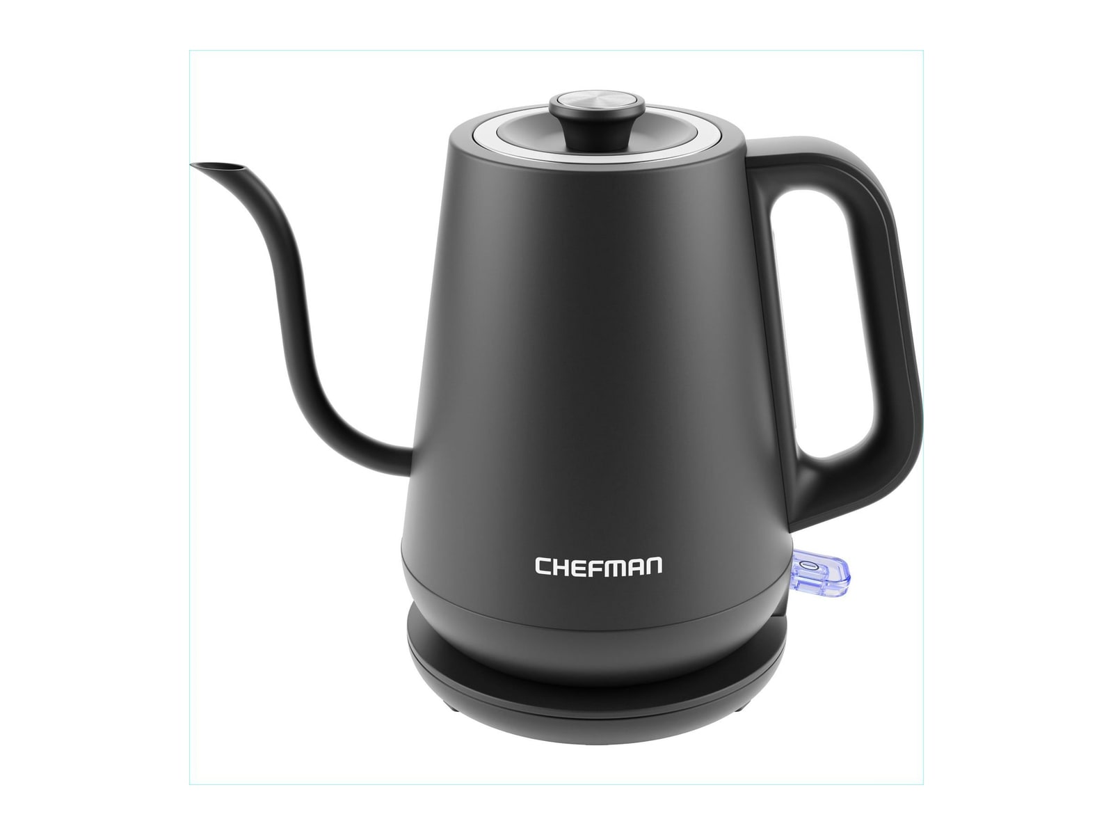 Chefman - 0.8L Electric Gooseneck Kettle Black Electric Kettles