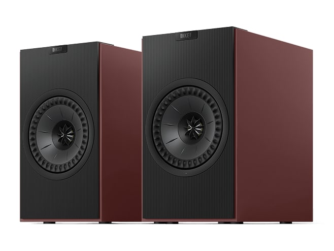 KEF - Coda W Bluetooth 5.4 Speakers - Vintage Burgundy