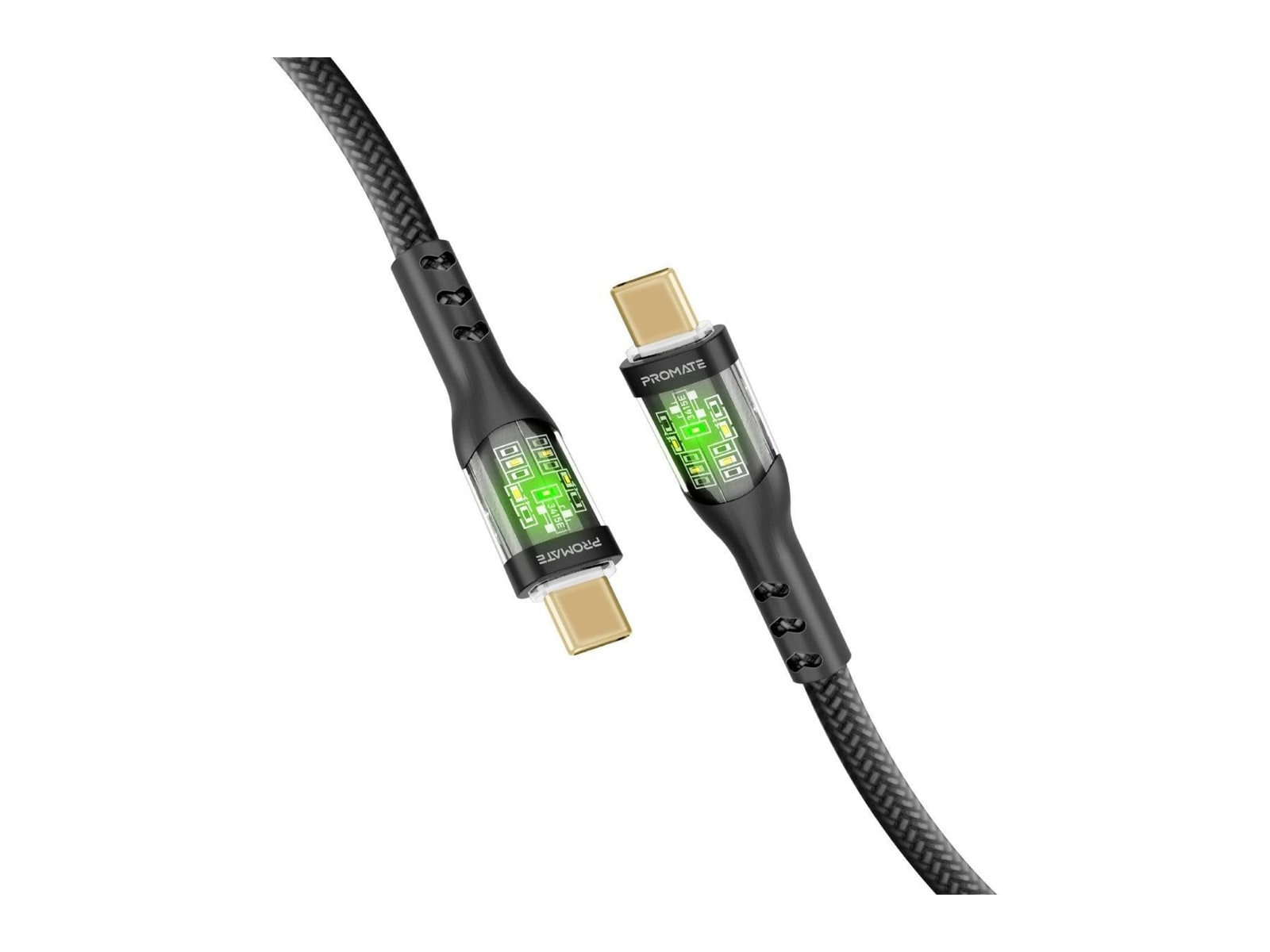 Promate - TransLine-CC200 USB-C Cables - Black
