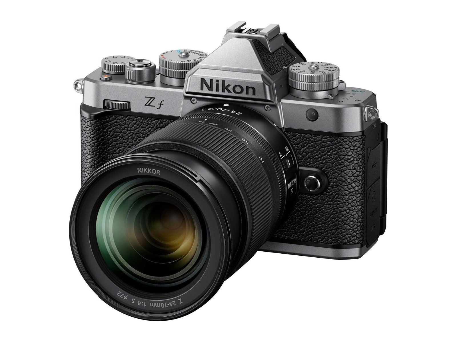 Nikon - Z f 24.5MP Mirrorless Cameras with 24-70mm f/4 Lens - Silver