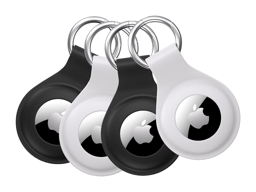Cygnett - StyleTrack Silicone Case 4 Pack for Apple AirTag Gen 1 & 2 - Black