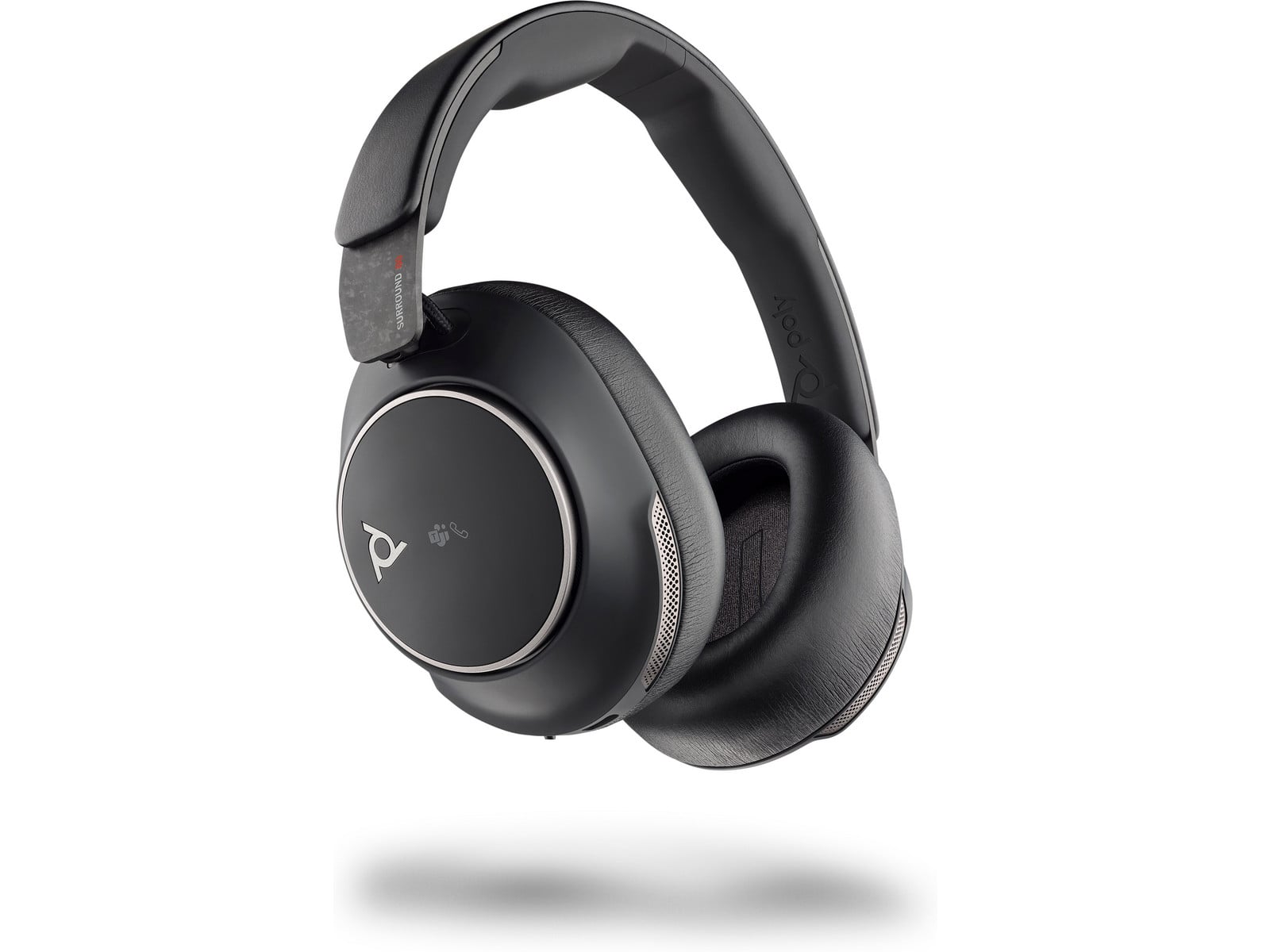 Poly - Voyager Surround 80 UC Bluetooth Over-Ear Headphones - Black