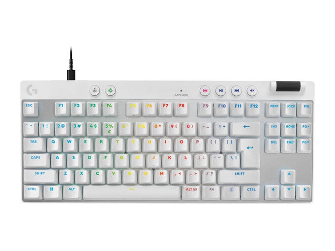 Logitech - PRO X TKL RAPID Keyboards - White (UK)