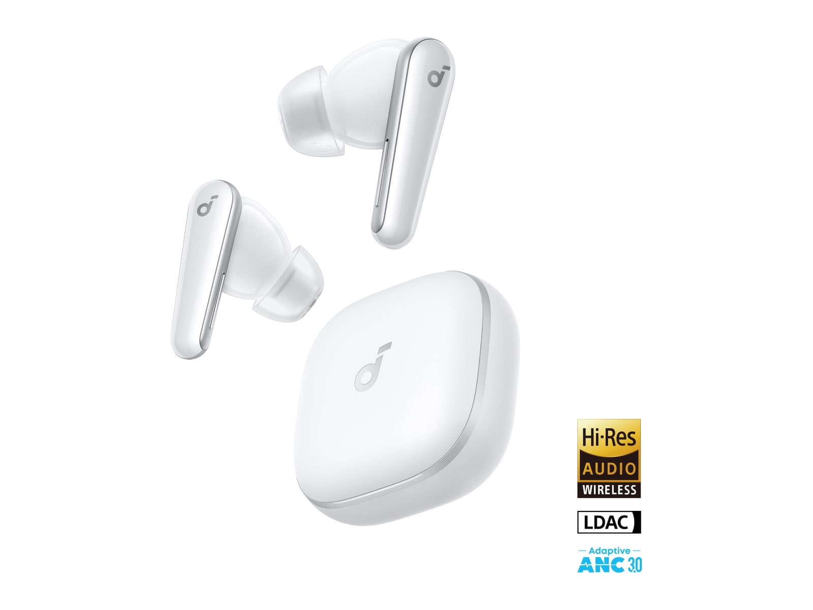 Soundcore - Liberty 5 Bluetooth True Wireless Earbuds - White