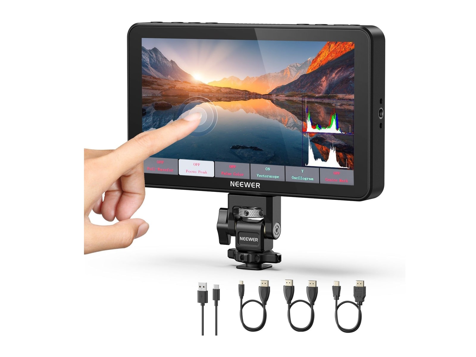Neewer - F700 LED 7" Camera Touch Screen Monitor Camera Accessories