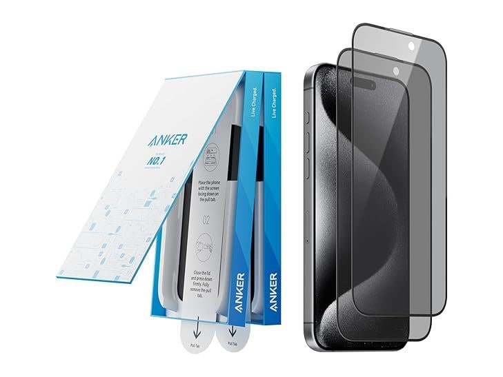 Anker - Screen Protector for iPhone 16 Pro - HD Glass
