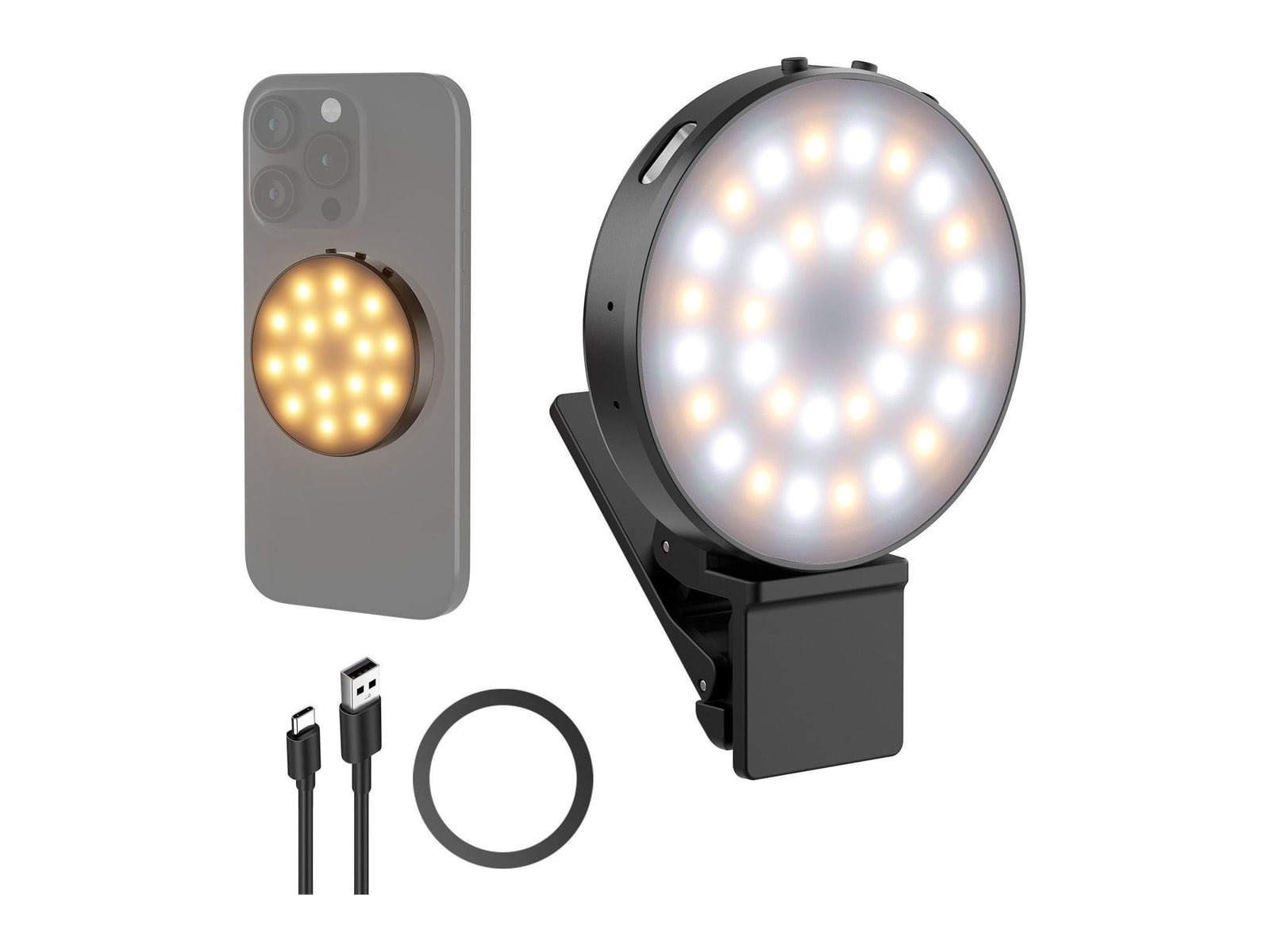 Neewer - NL32R Magnetic Selfie Light Camera Accessories
