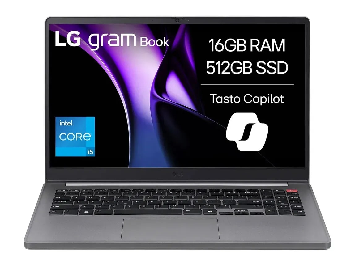 LG - gram Book 15UB50T-G 15.6 inch - Intel Core i5-1334U chip - 16GB Memory - 512GB SSD - Silver