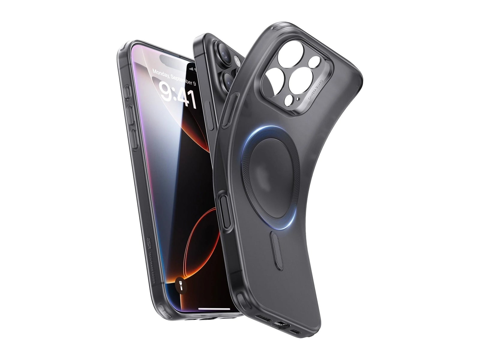ESR - Zero Clear Case (HaloLock) - iPhone 16 Pro - Frosted Black