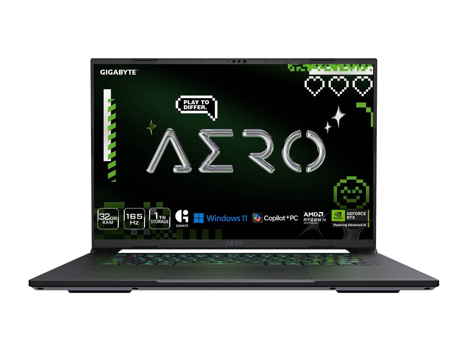 Gigabyte - AERO X16 1WH93USC64AH 16" - AMD Ryzen AI 7 350 chip - 32GB Memory - 1TB SSD - Gray