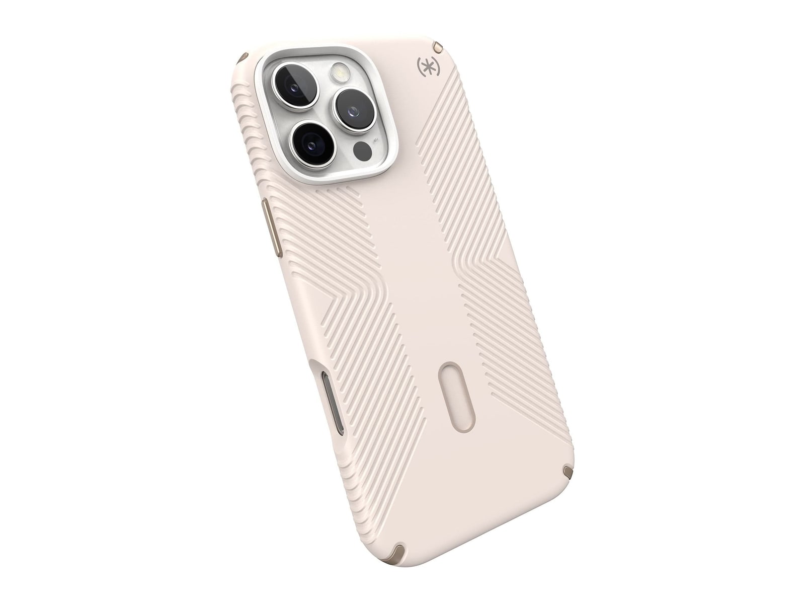 Speck - Presidio2 Grip MagSafe with ClickLock - iPhone 16 Pro Max - Bleached Bone/Heirloom Gold