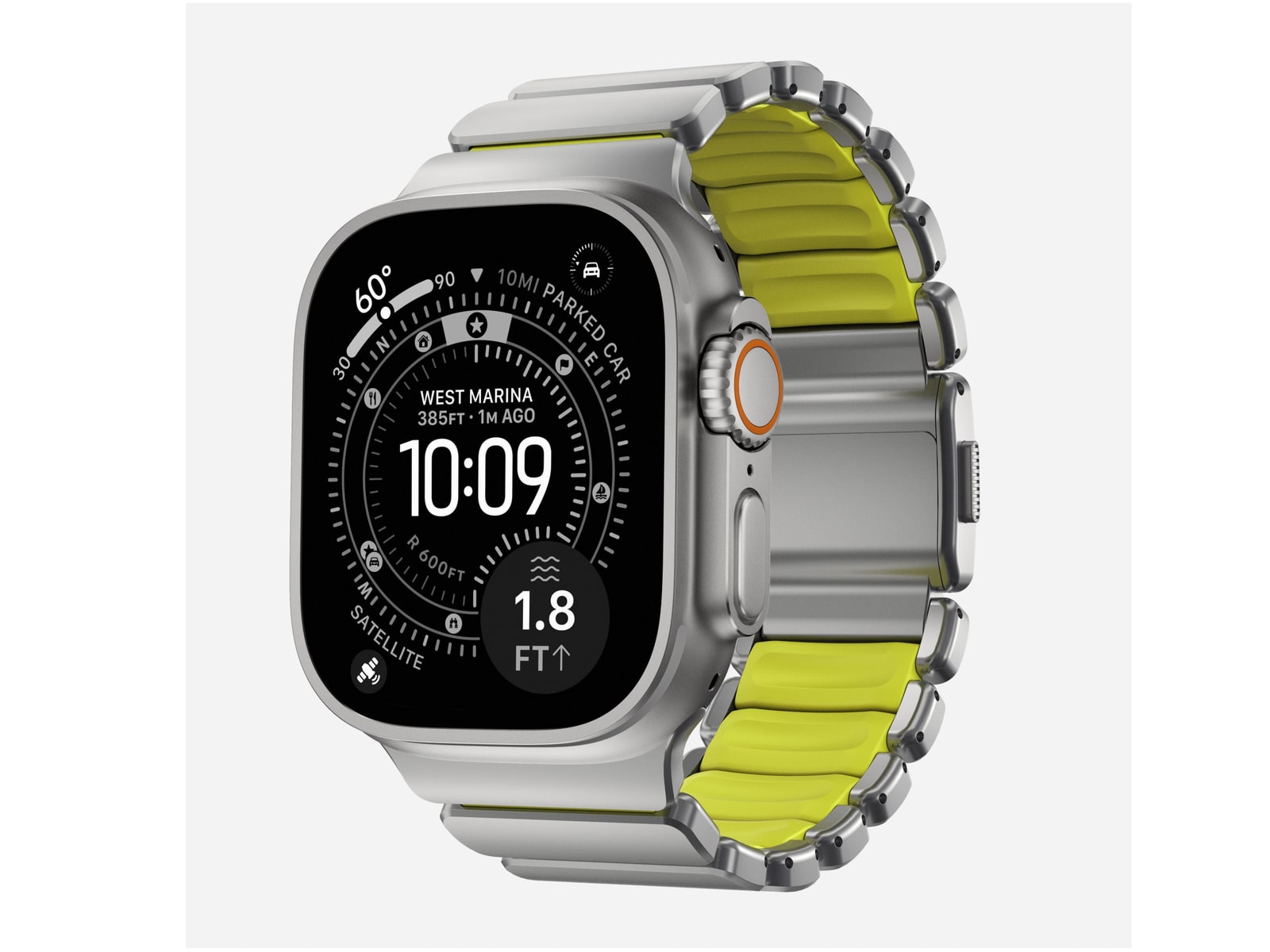 Nomad - Stratos Band - 49mm - Natural Titanium - Volt FKM