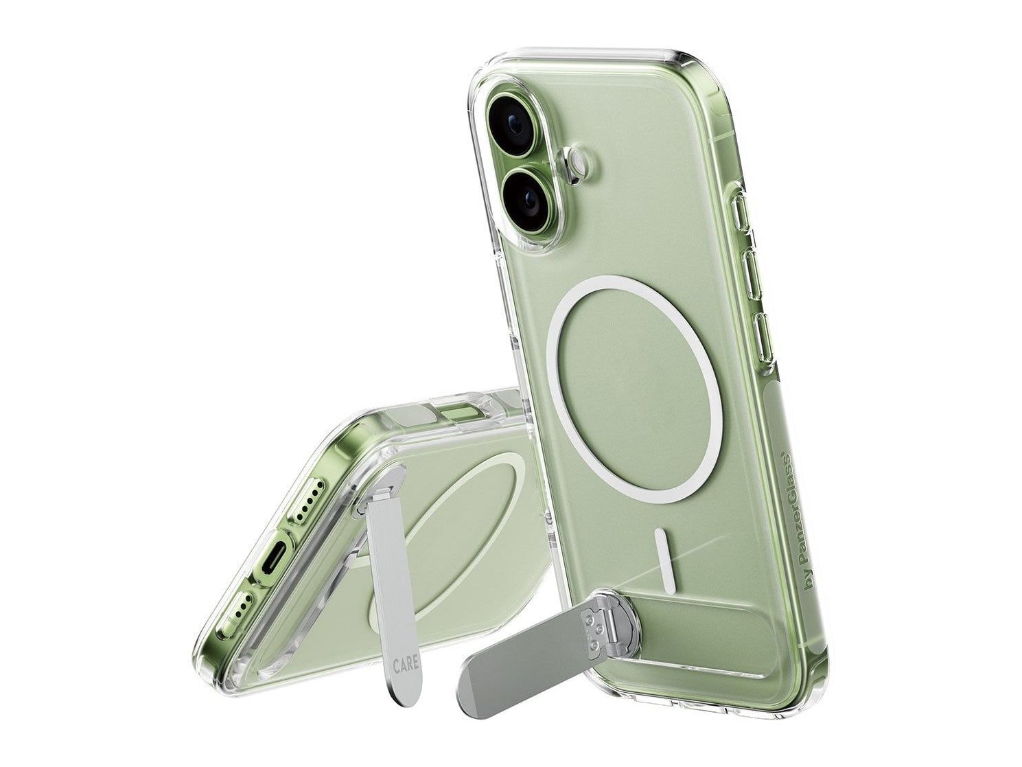 PanzerGlass - CARE Kickstand Case Transparent w. MagSafe iPhone 17
