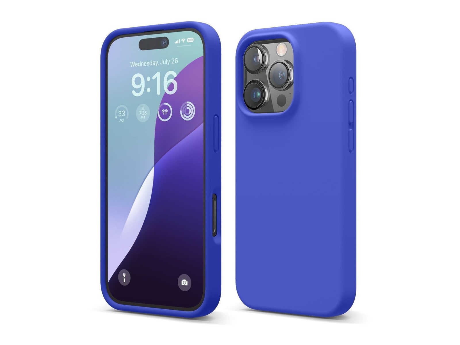 elago - Premium Silicone Case - iPhone 16 Pro - Cobalt Blue