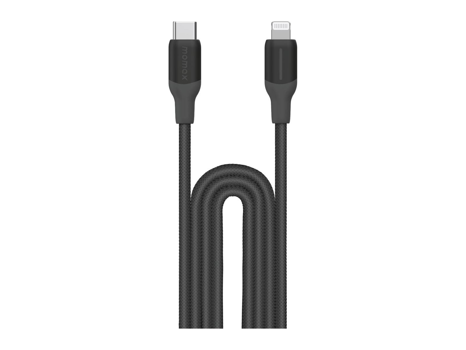 MOMAX - 1-Link Flow CL+ USB-C to Lightning Braided Cable 2m Black USB Cables