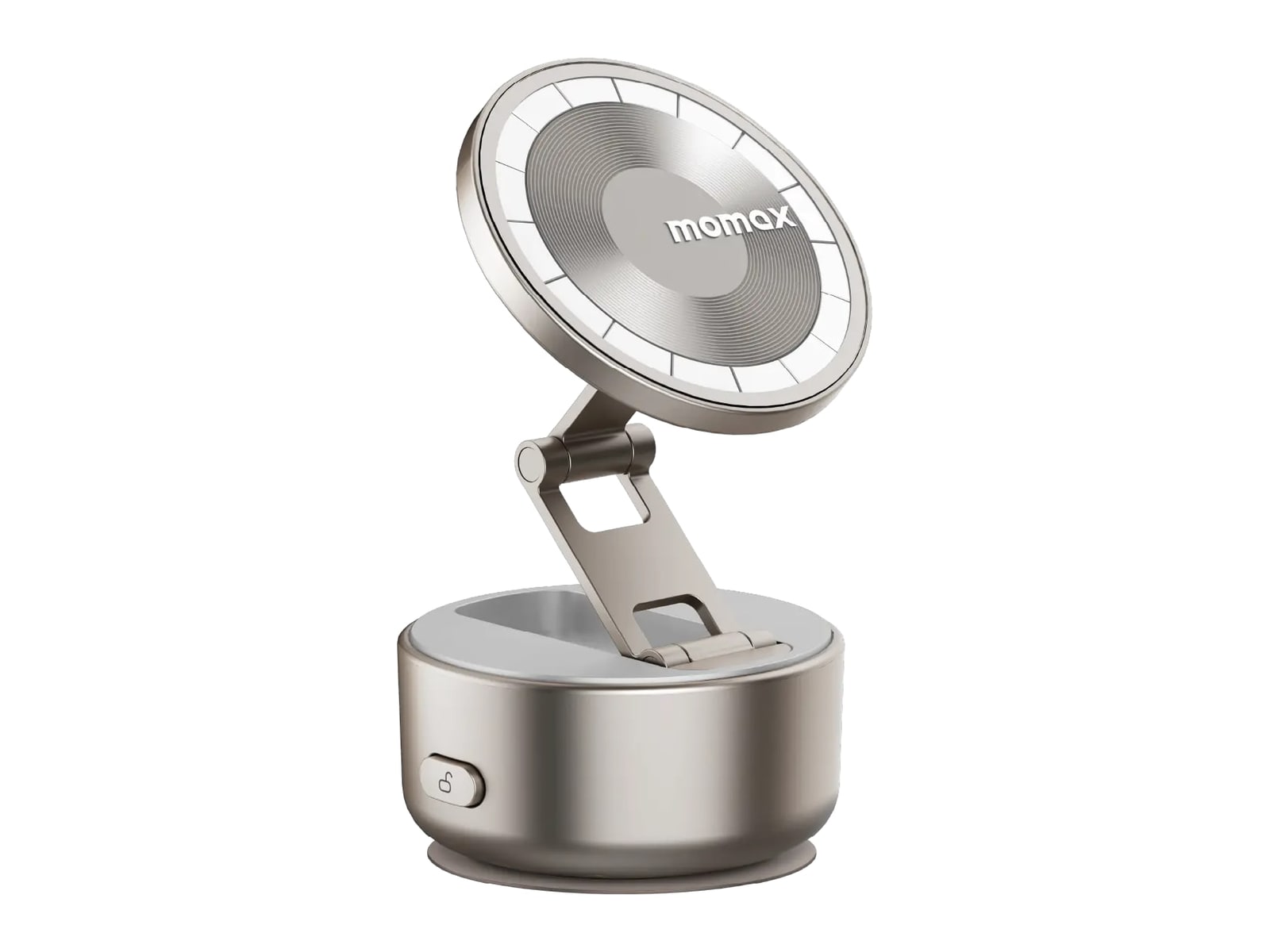 MOMAX - 1-Snap Go Auto Suction Magnetic Phone Stand - Titanium