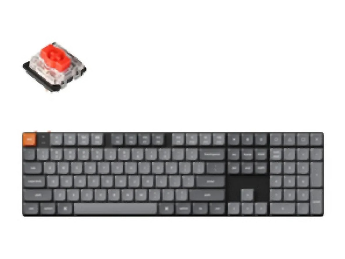 Keychron - K5 Max Red Switch Wireless Mechanical Keyboards - Black