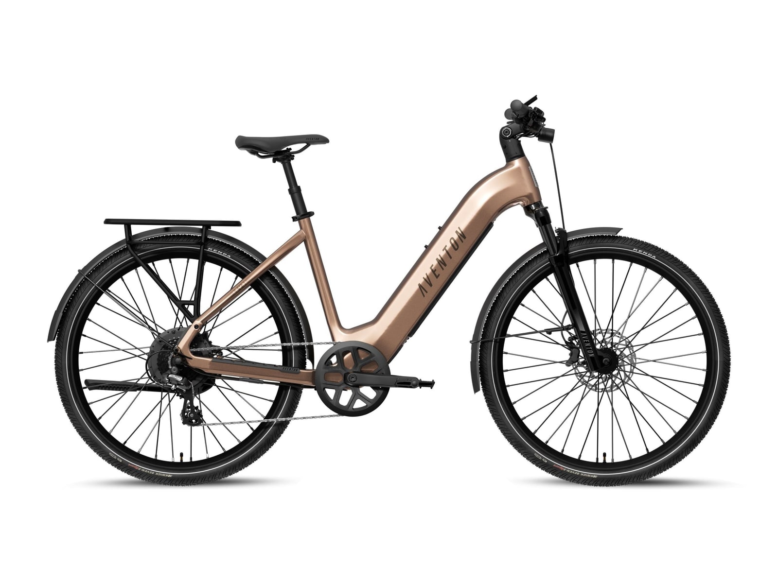 Aventon - Level 4 REC Step-Through Large Sandstone Electric Bikes