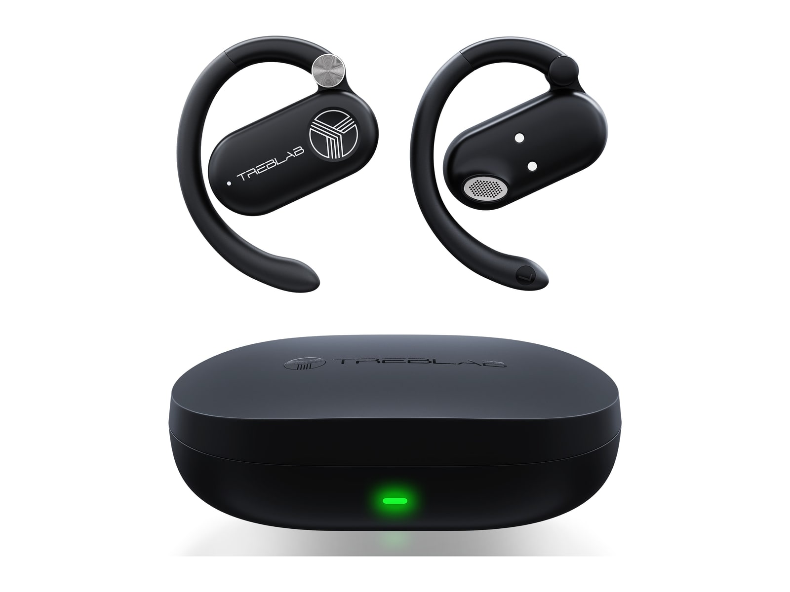 TREBLAB - Move Open Ear True Wireless Earbuds - Black