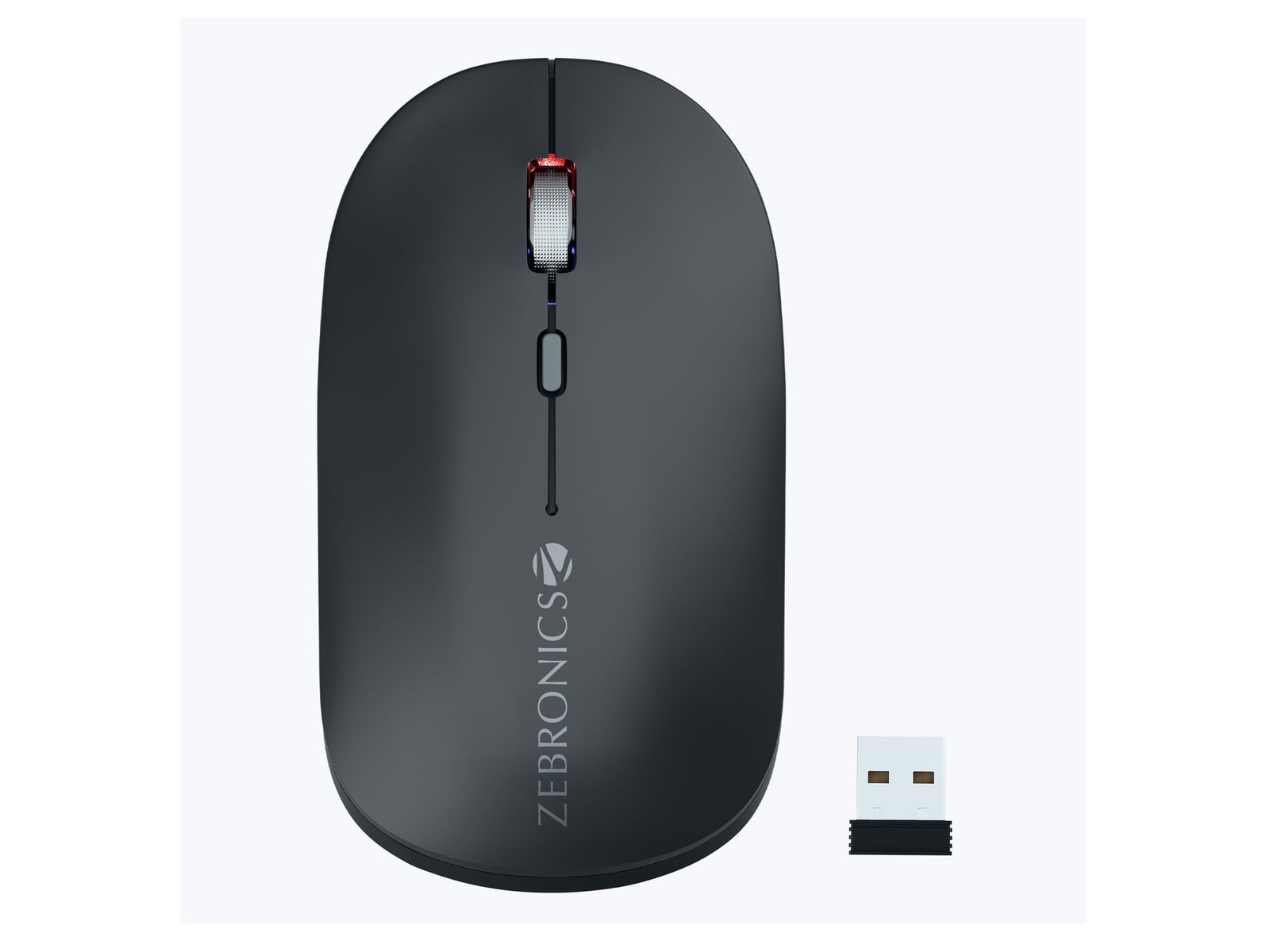 Zebronics - Zeb Poise Wireless Mice - Metallic Black