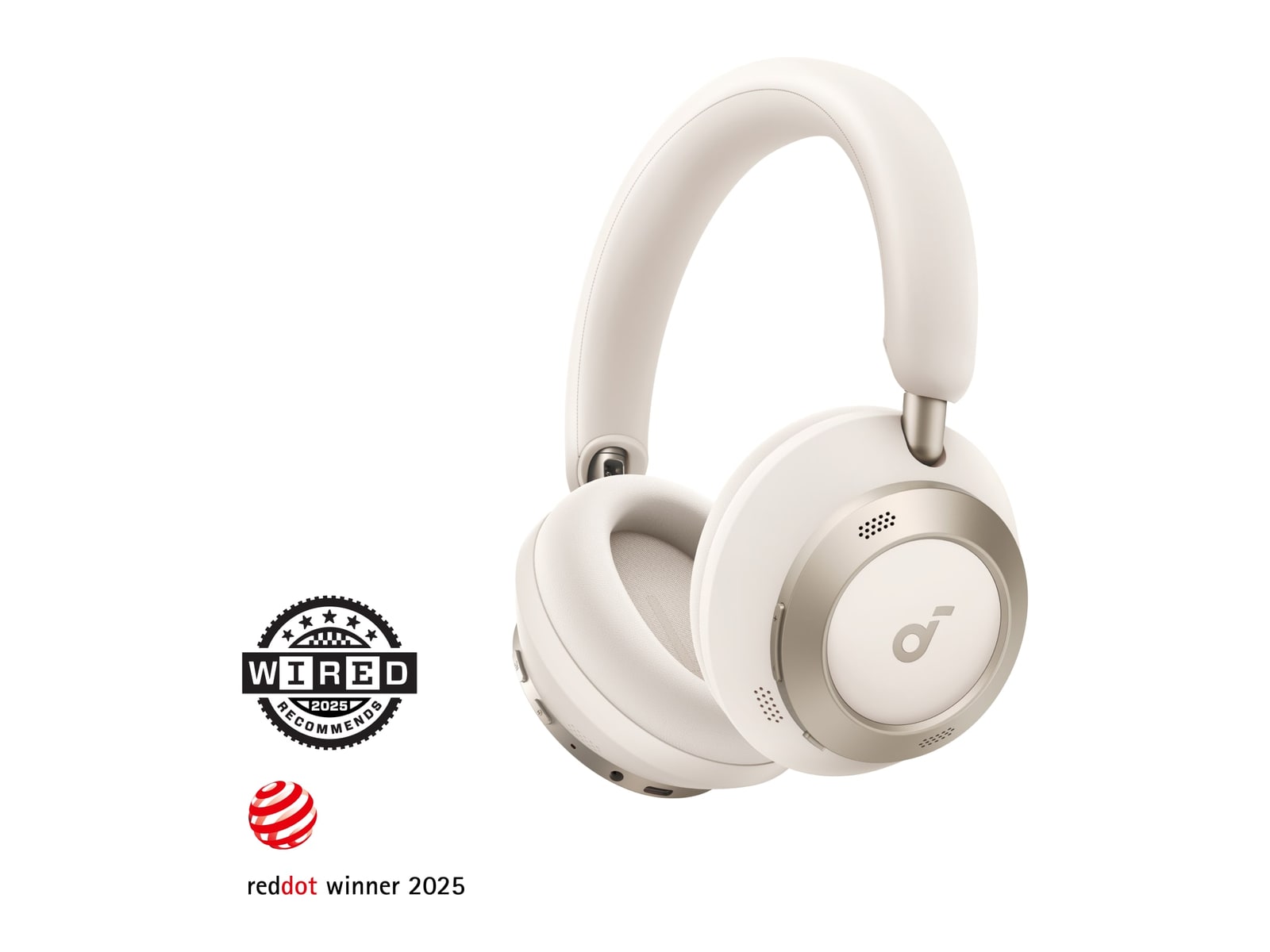 Soundcore - Space One Pro Bluetooth Over-Ear Headphones - Cream White