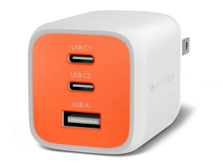 Hyper - HyperJuice Flex 65W GaN Charger Vermilion Orange Wall Chargers