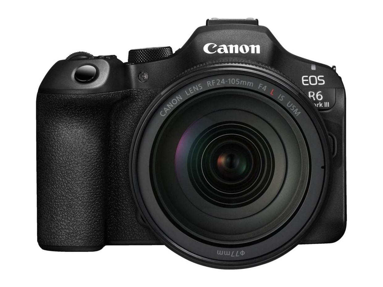 Canon - EOS R6 Mark III with RF 24-105mm Lens Kit Mirrorless Cameras - Black (JP)