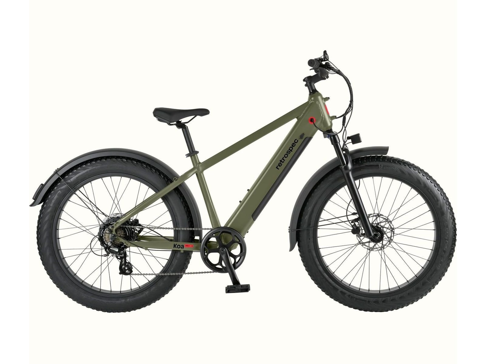 Retrospec - Koa Rev 3 Matte Olive Drab Electric Bikes