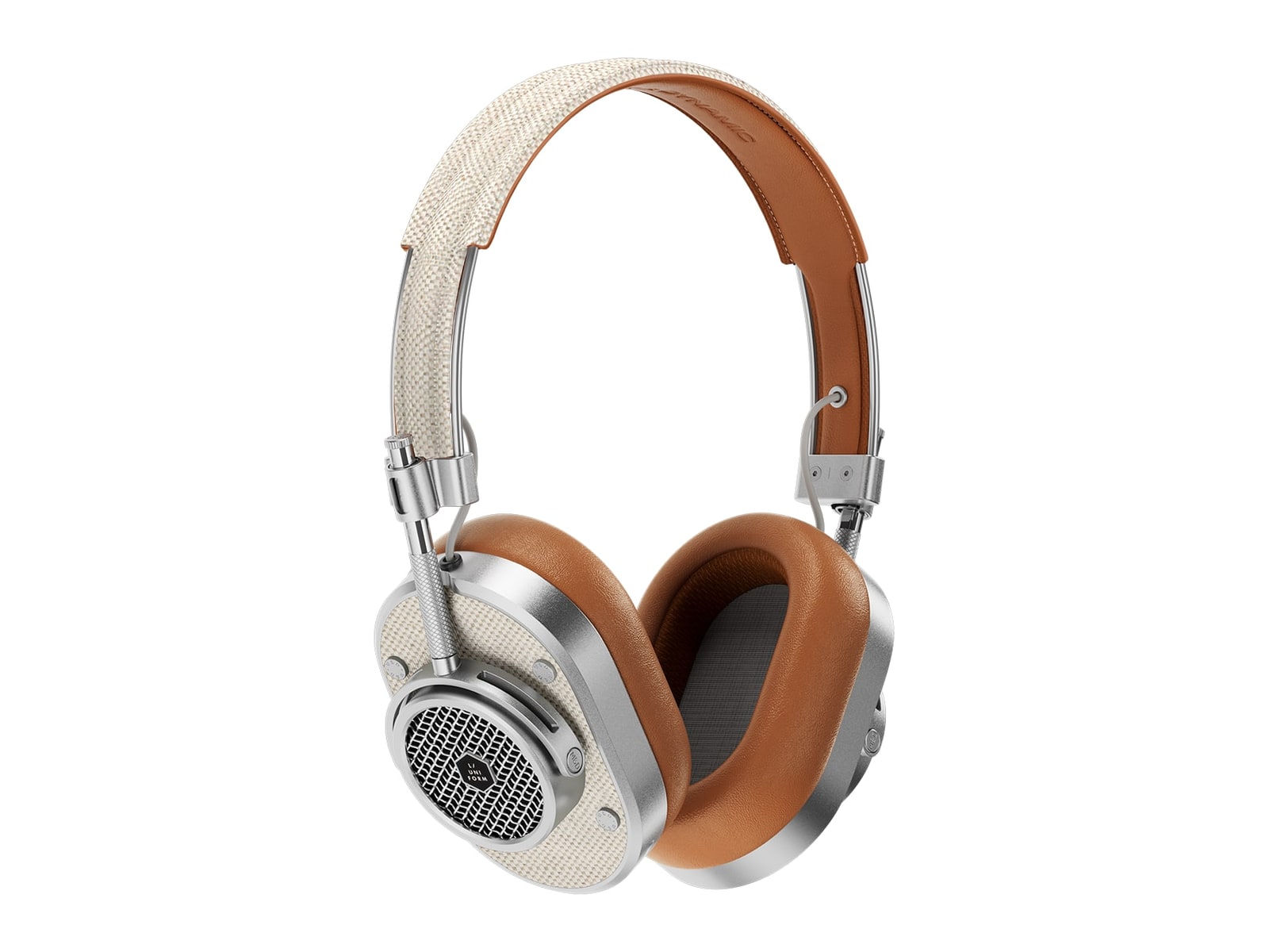 Master & Dynamic - MH40 L/UNIFORM Over-Ear Headphones - Beige Quadrille Canvas