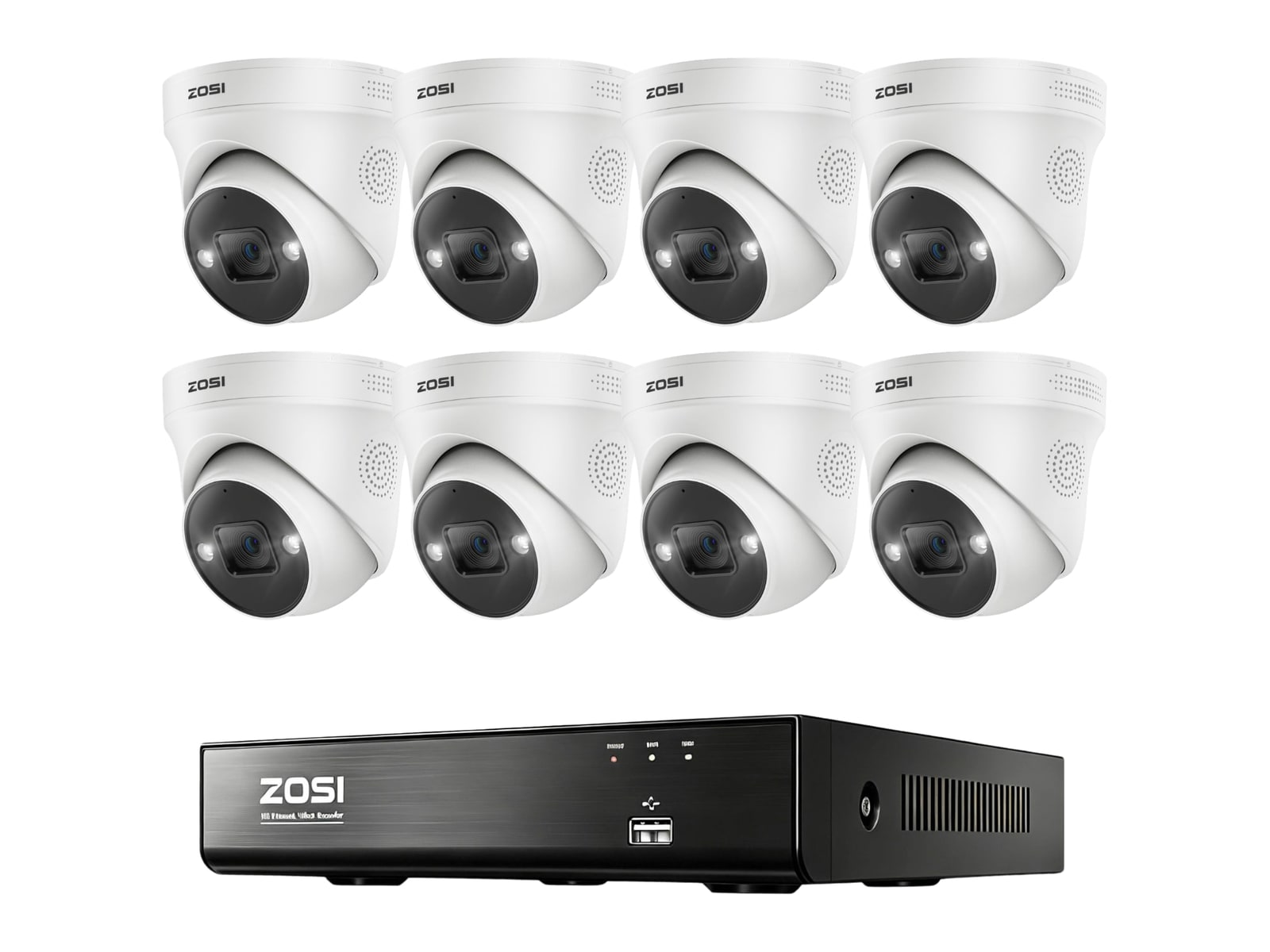 ZOSI - C225 4K PoE - 8-Camera Security Cameras