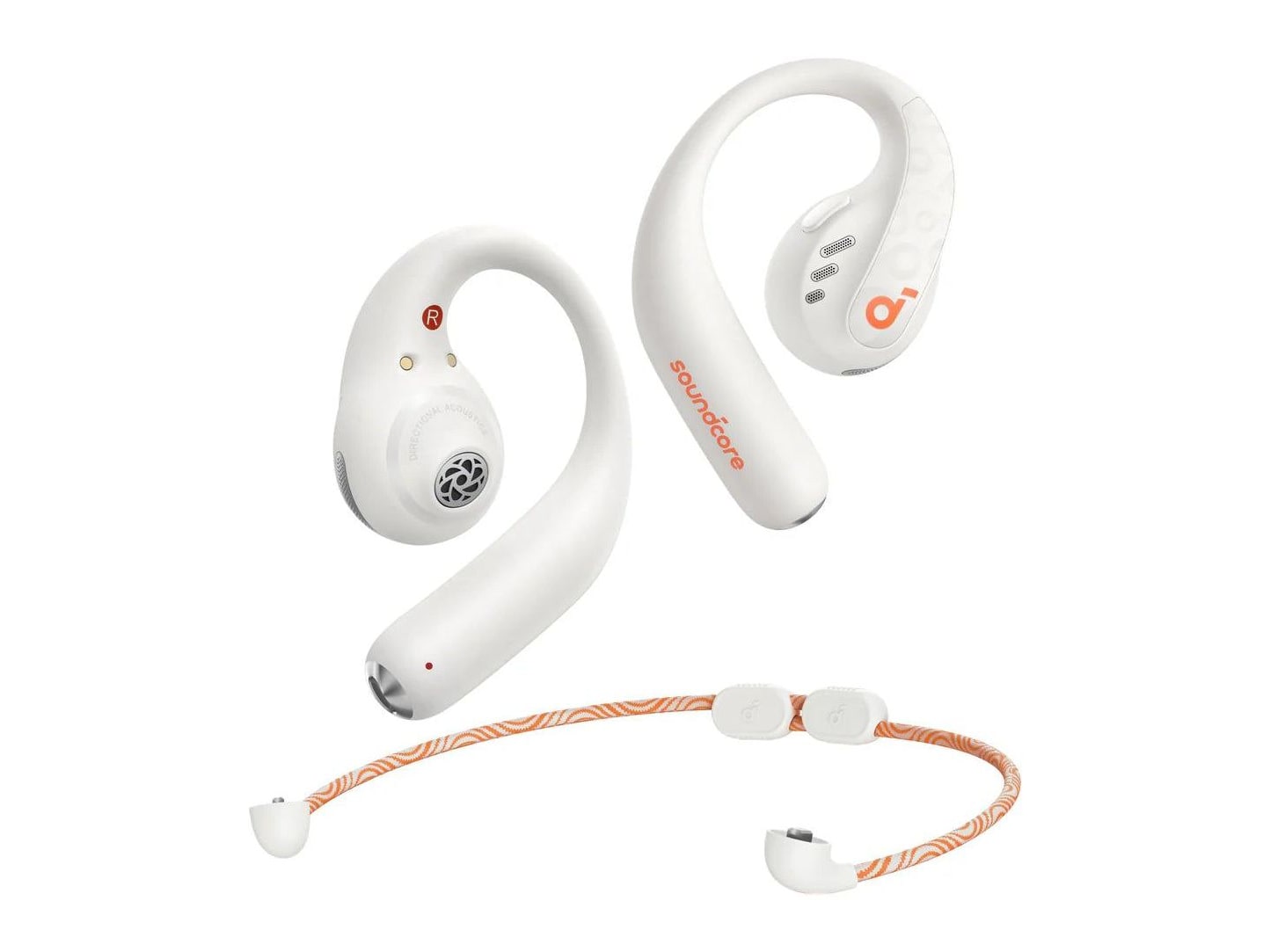 Soundcore - AeroFit Pro Bluetooth True Wireless Earbuds - Frost White