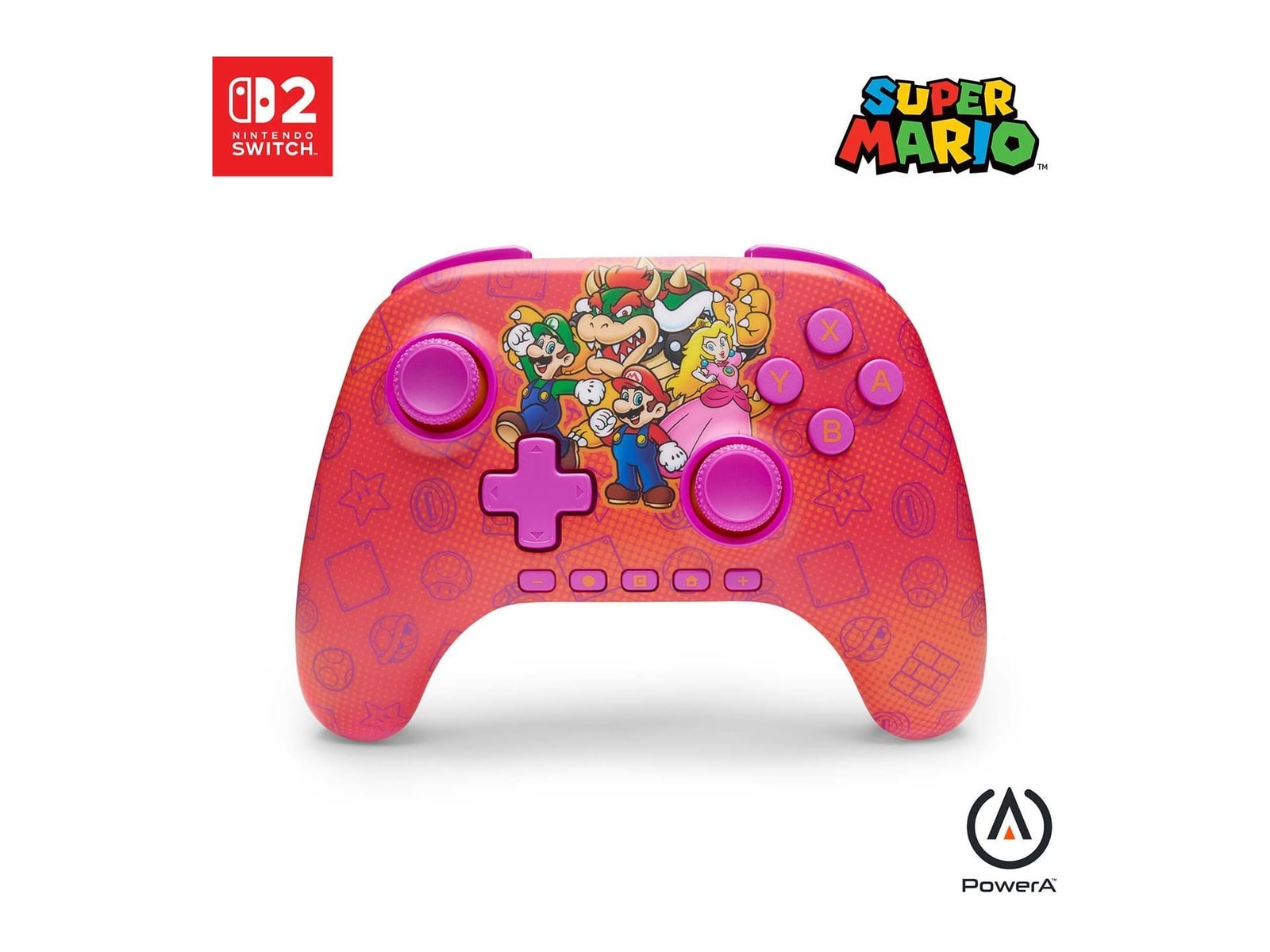 PowerA - Advantage Wireless Controller for Nintendo Switch 2 Mario and Friends - Red