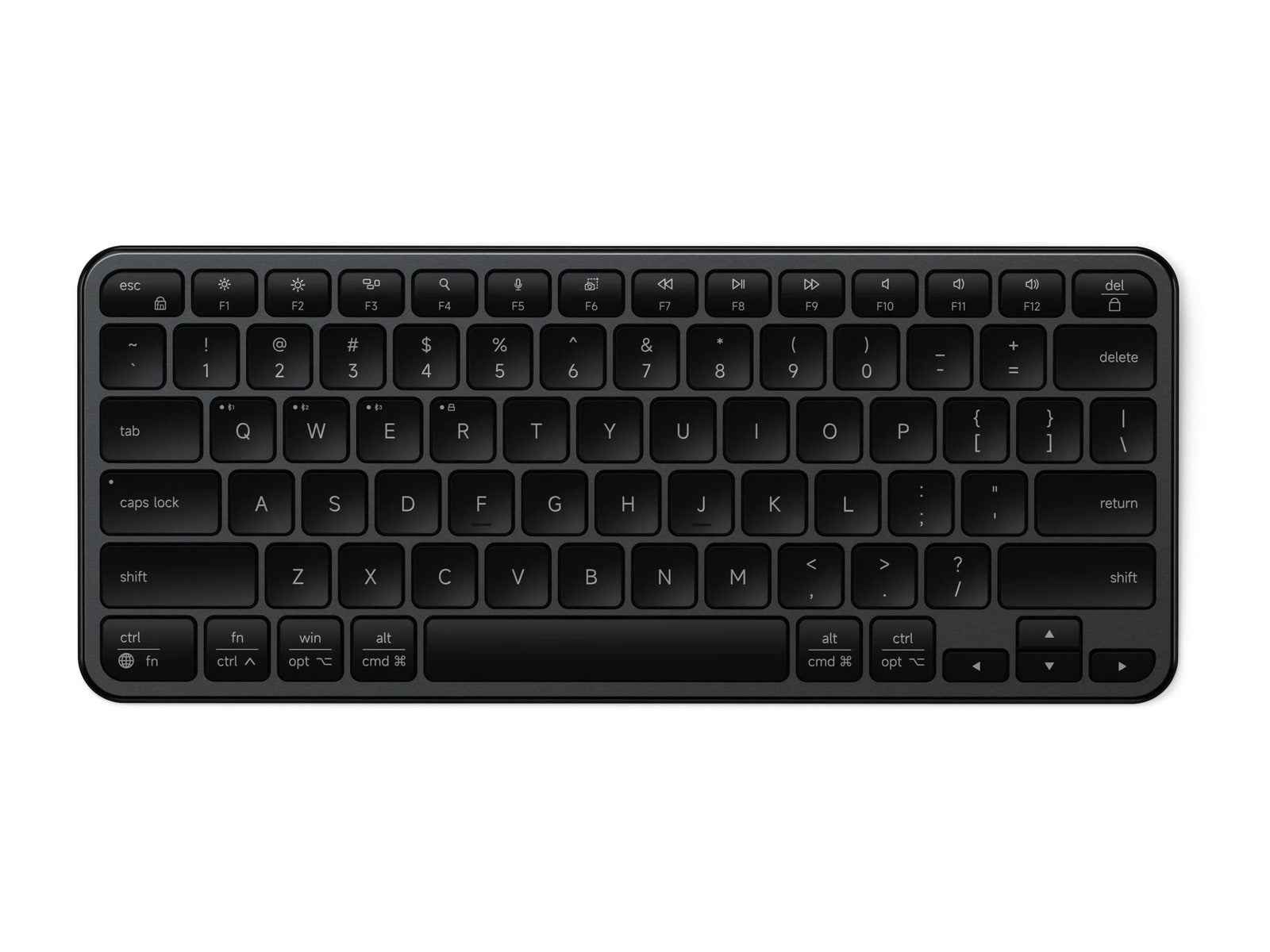 Satechi - Slim EX1 Wireless Keyboard Bluetooth Wireless Keyboards - Black