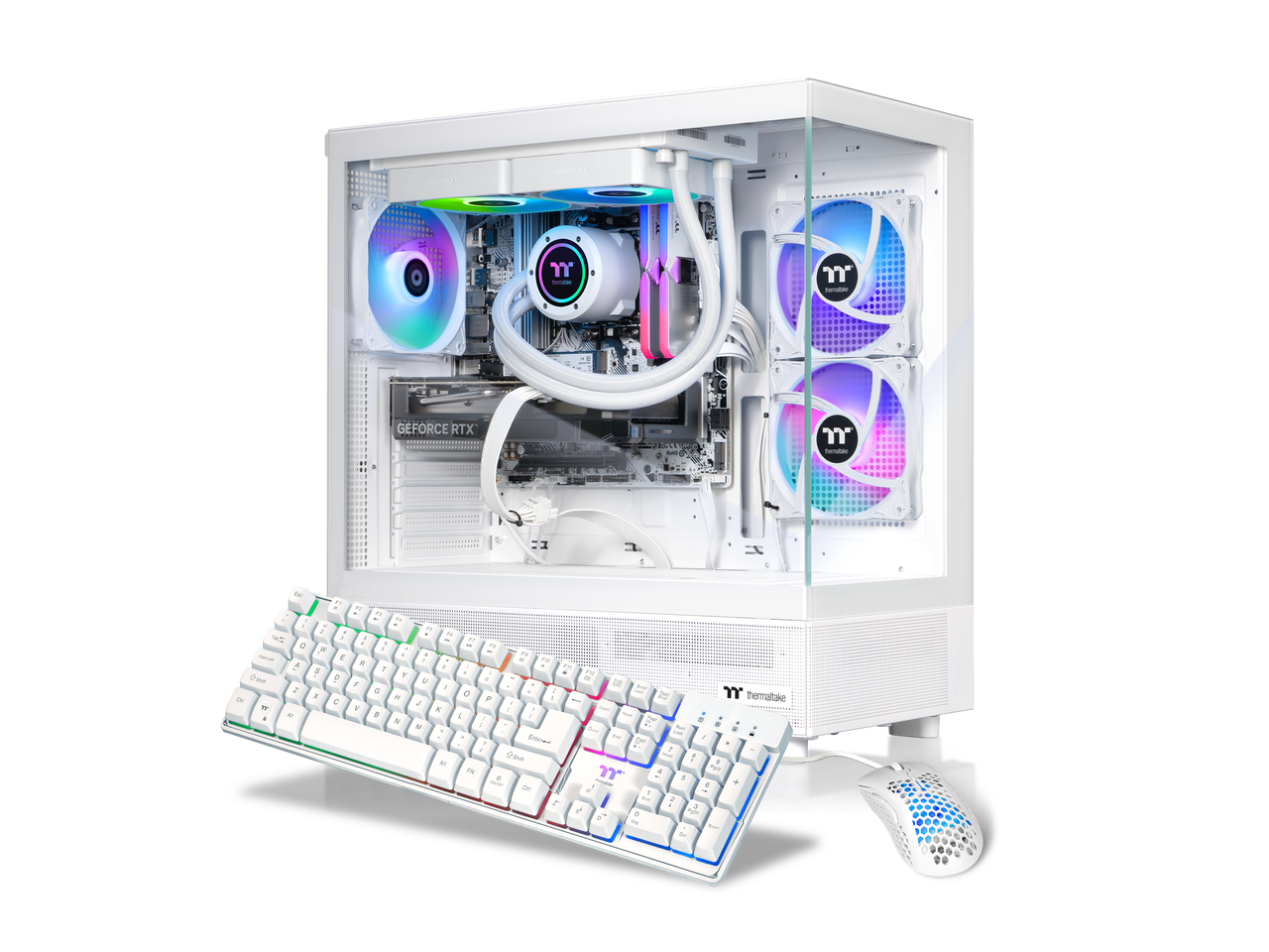 Thermaltake - View 7860TS-270 - AMD Ryzen 7 7800X3D chip - 32GB Memory - 1TB SSD - White