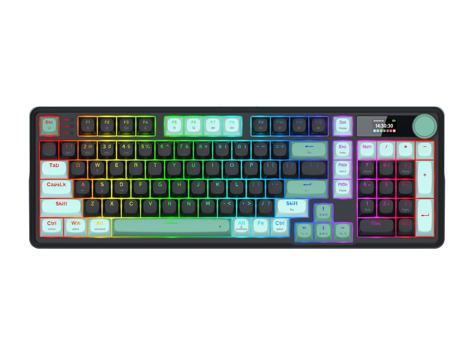 Redragon - EISA K768 PRO Keyboards - Black & Green