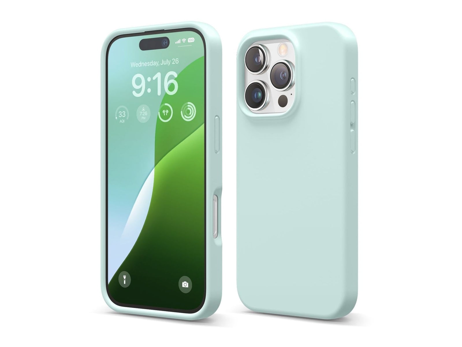 elago - Premium Silicone Case - iPhone 16 Pro - Mint