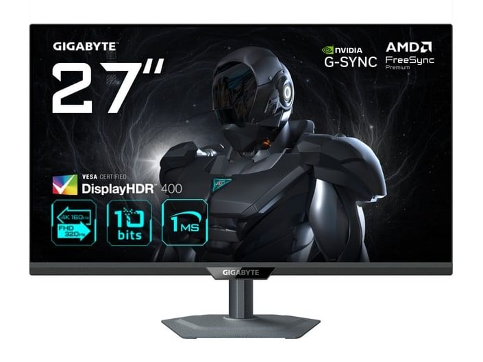 Gigabyte - 27 inch G27U 3840 x 2160 160Hz Gaming Monitors - Black